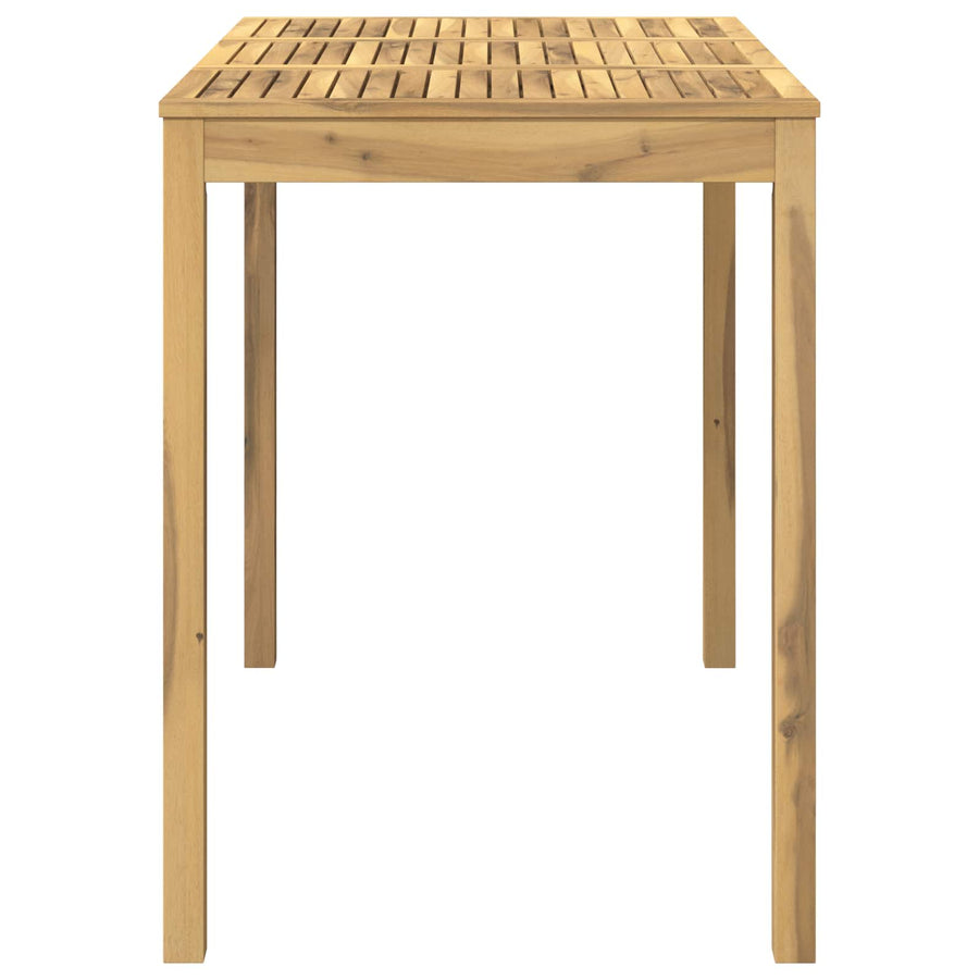Tuinbar Tafel Wit 141 x 80,5 x 105 cm Massief Acaciahout