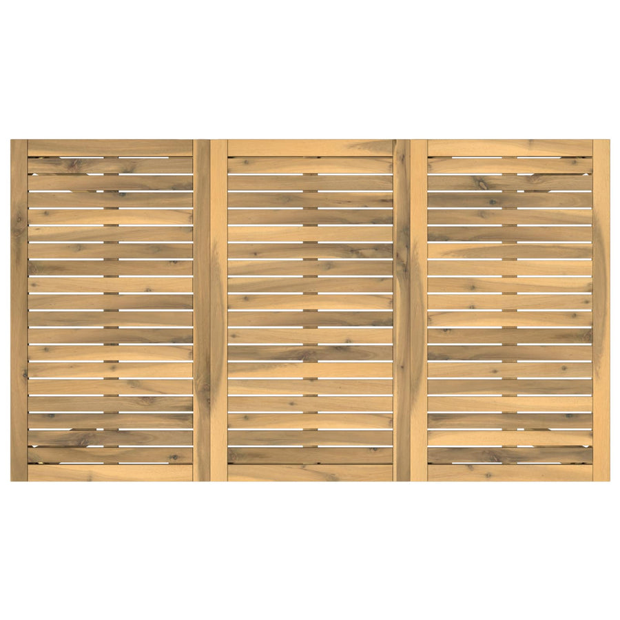 Tuinbar Tafel Wit 141 x 80,5 x 105 cm Massief Acaciahout