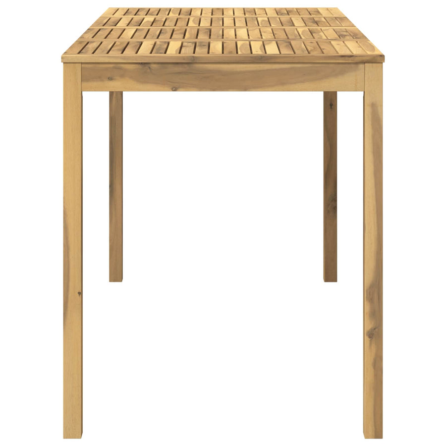 Tuinbar Tafel Wit 180 x 88,5 x 105 cm Massief Acaciahout