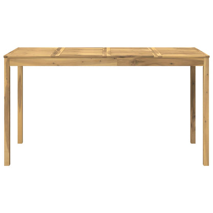 Tuinbar Tafel Wit 196 x 80,5 x 105 cm Massief Acaciahout