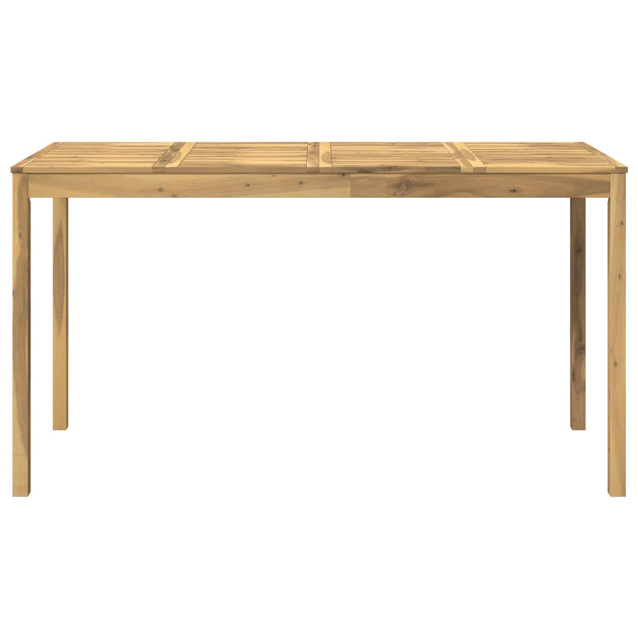 Tuinbar Tafel Wit 196 x 80,5 x 105 cm Massief Acaciahout