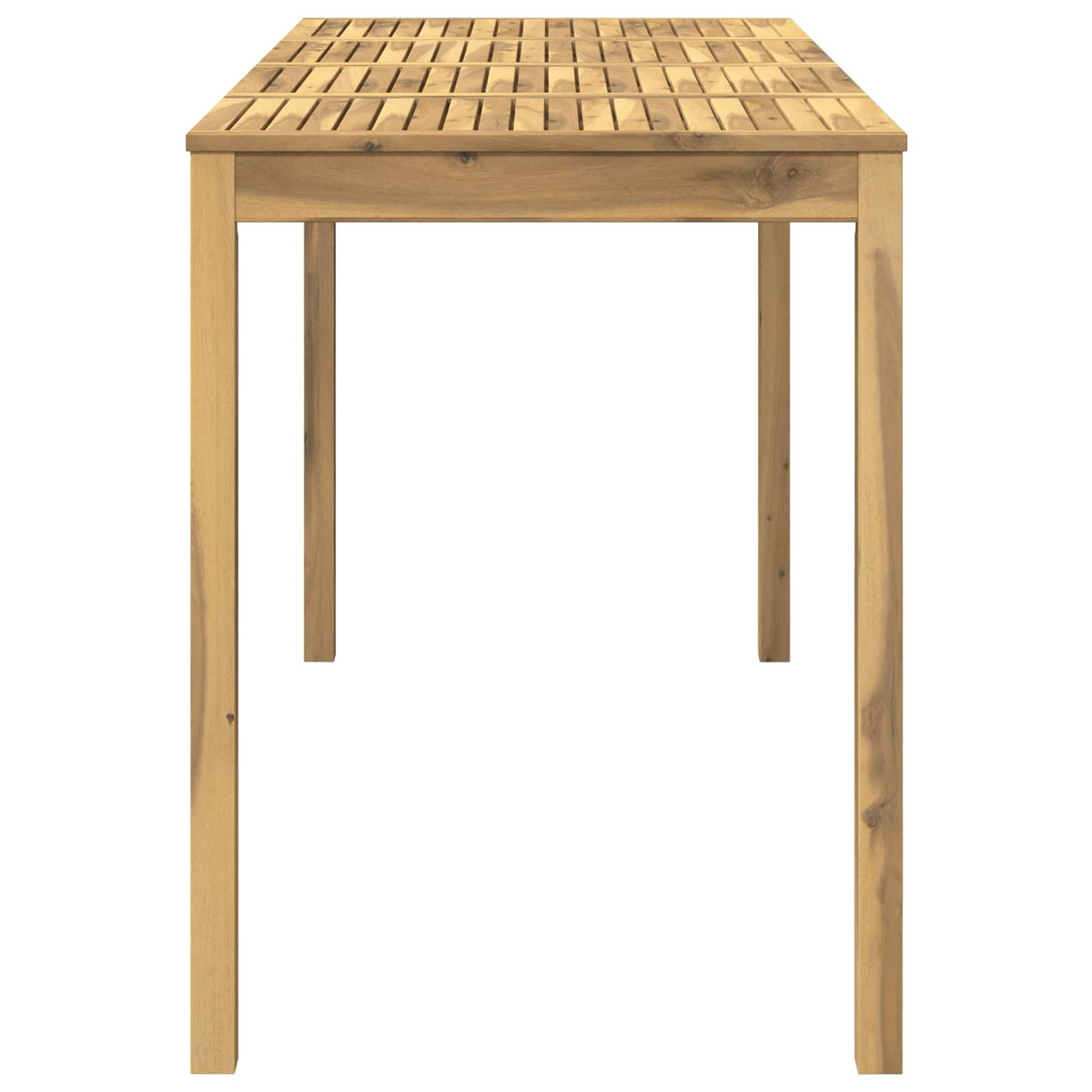 Tuinbar Tafel Wit 196 x 80,5 x 105 cm Massief Acaciahout