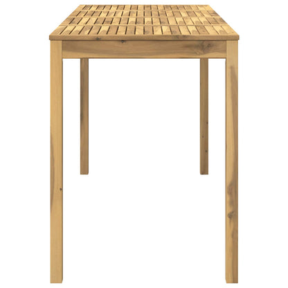 Tuinbar Tafel Wit 196 x 80,5 x 105 cm Massief Acaciahout