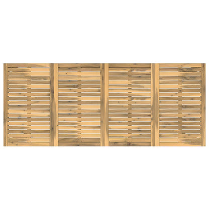 Tuinbar Tafel Wit 196 x 80,5 x 105 cm Massief Acaciahout