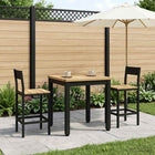 Salontafel Wit en zwart 40 x 40,5 x 36 cm Massief Acaciahout