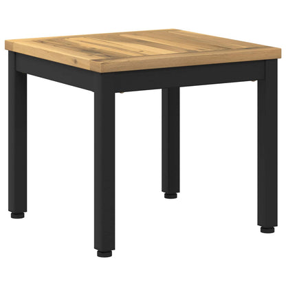 Salontafel Wit en zwart 40 x 40,5 x 36 cm Massief Acaciahout