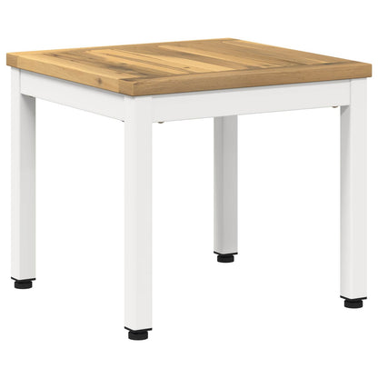 Salontafel Wit 40 x 40,5 x 36 cm Massief Acaciahout