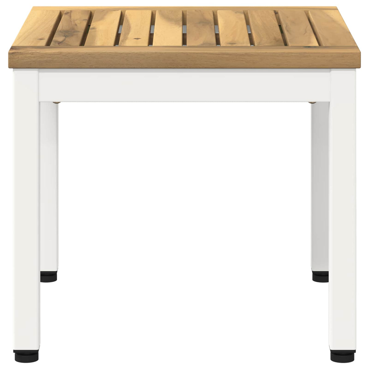 Salontafel Wit 40 x 40,5 x 36 cm Massief Acaciahout