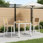 Salontafel Wit 50 x 48,5 x 36 cm Massief Acaciahout