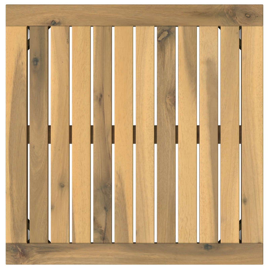 Salontafel Wit 50 x 48,5 x 36 cm Massief Acaciahout