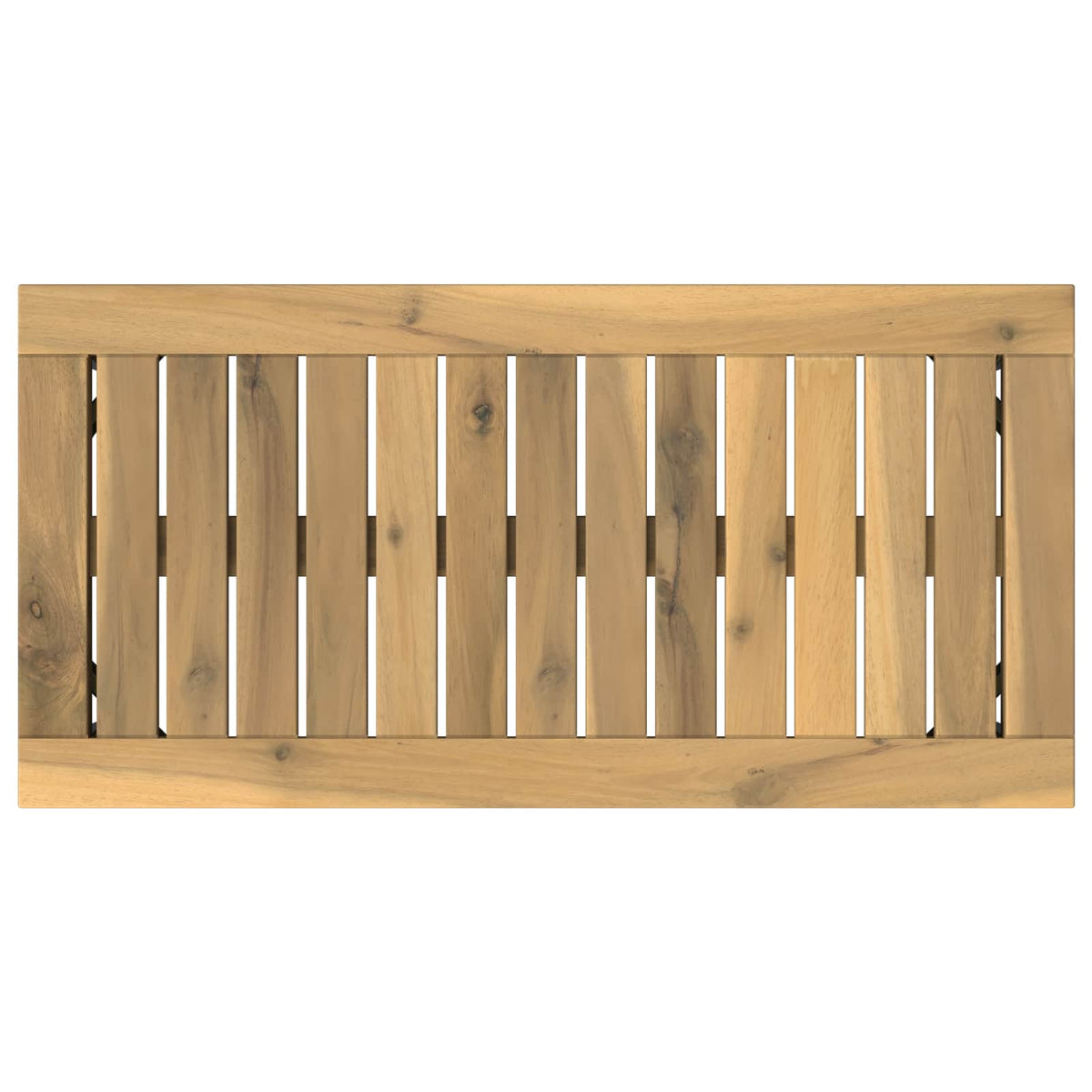 Salontafel Wit en zwart 60,5 x 30 x 36 cm Massief Acaciahout