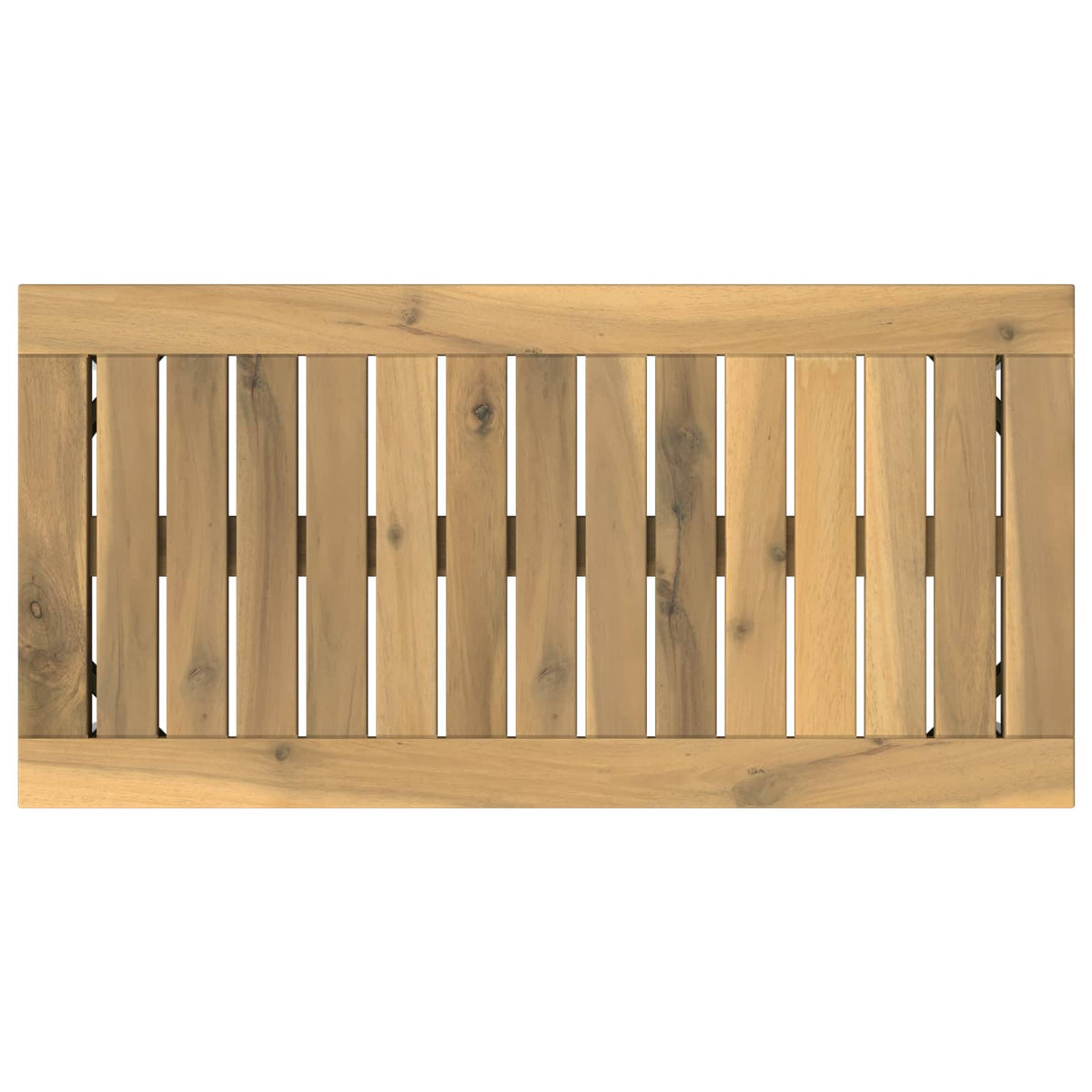 Salontafel Wit 60,5 x 30 x 36 cm Massief Acaciahout