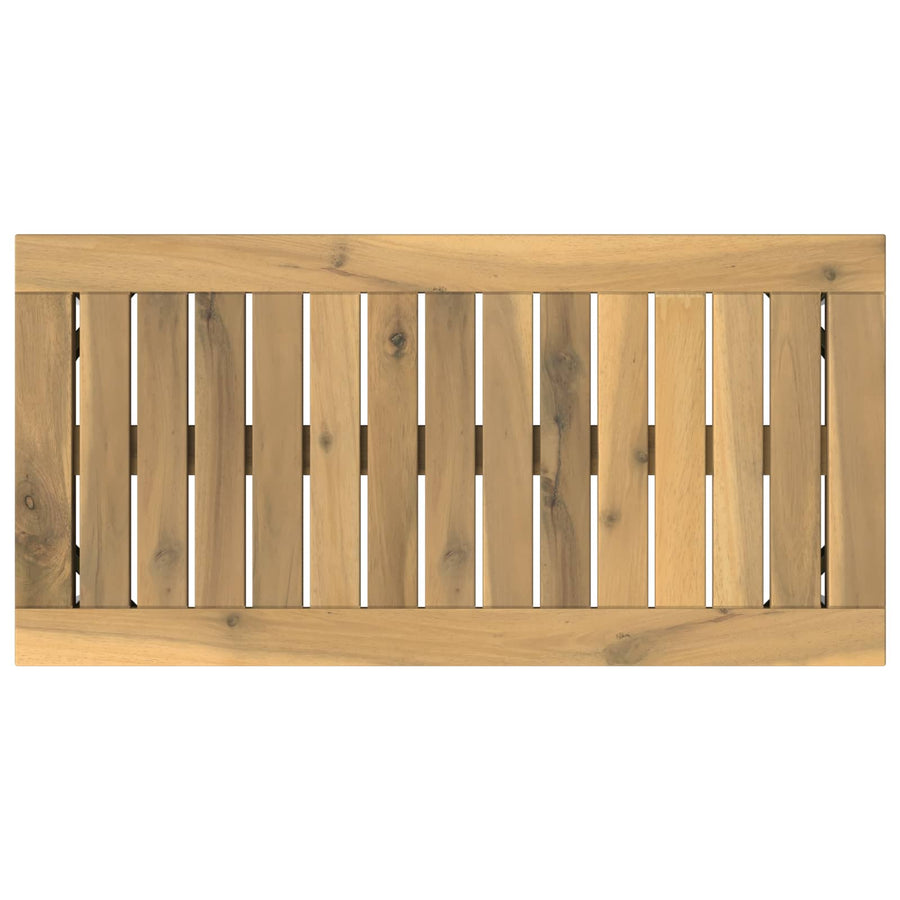 Salontafel Wit 60,5 x 30 x 36 cm Massief Acaciahout