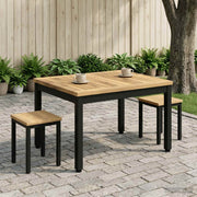 Salontafel massief acaciahout 50x60,5x36 cm
