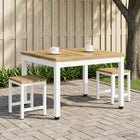 Salontafel 49x60,5x36 cm massief acaciahout wit