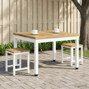 Salontafel 49x60,5x36 cm massief acaciahout wit
