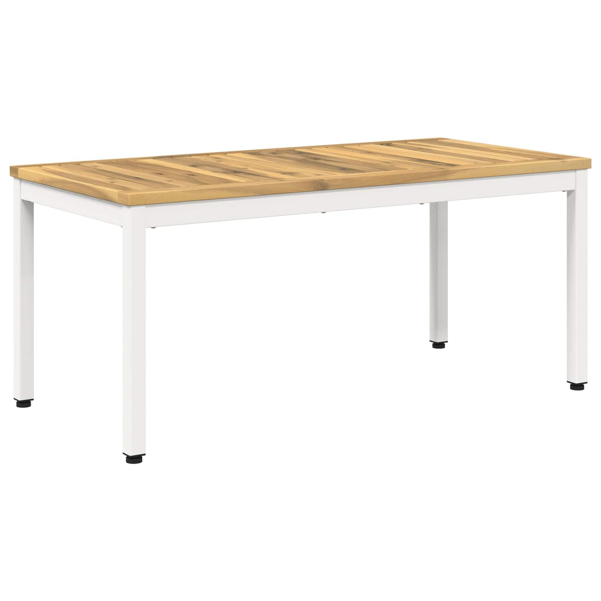 Salontafel Wit 50 x 100,5 x 45 cm Massief Acaciahout