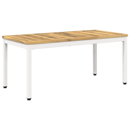 Salontafel Wit 50 x 100,5 x 45 cm Massief Acaciahout