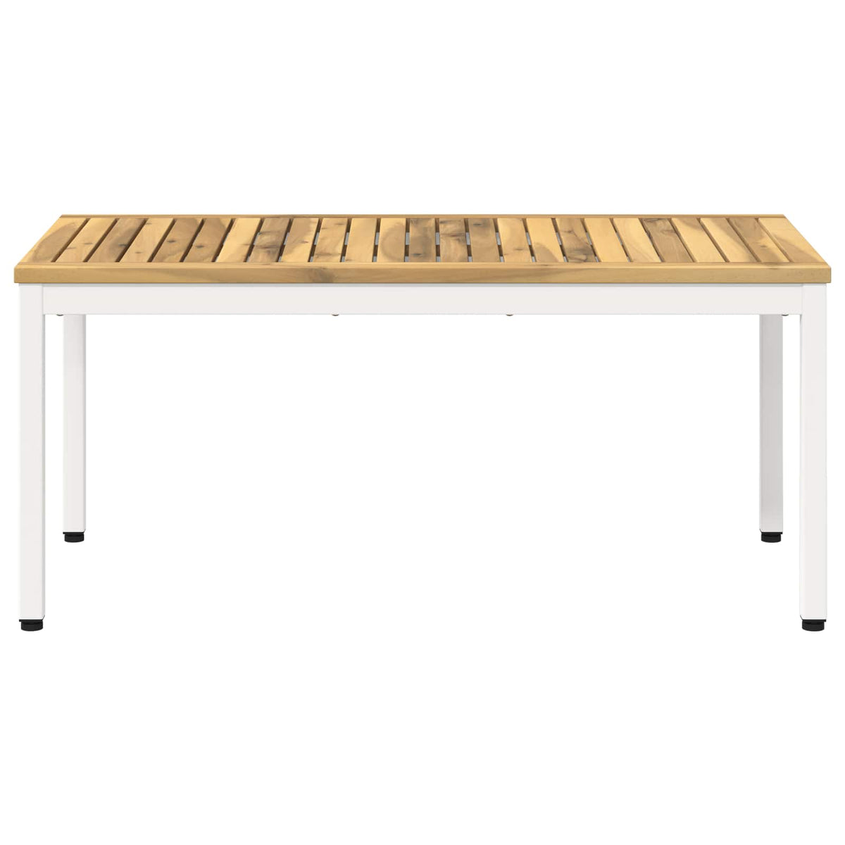 Salontafel Wit 50 x 100,5 x 45 cm Massief Acaciahout