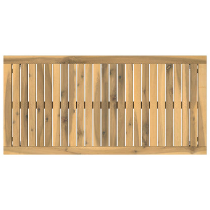 Salontafel Wit 50 x 100,5 x 45 cm Massief Acaciahout