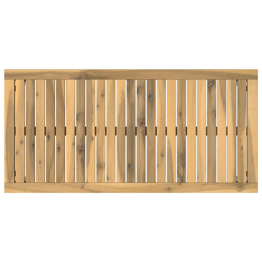 Salontafel Wit 50 x 100,5 x 45 cm Massief Acaciahout