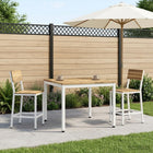 Salontafel acaciahout wit 80x80.5x45 cm