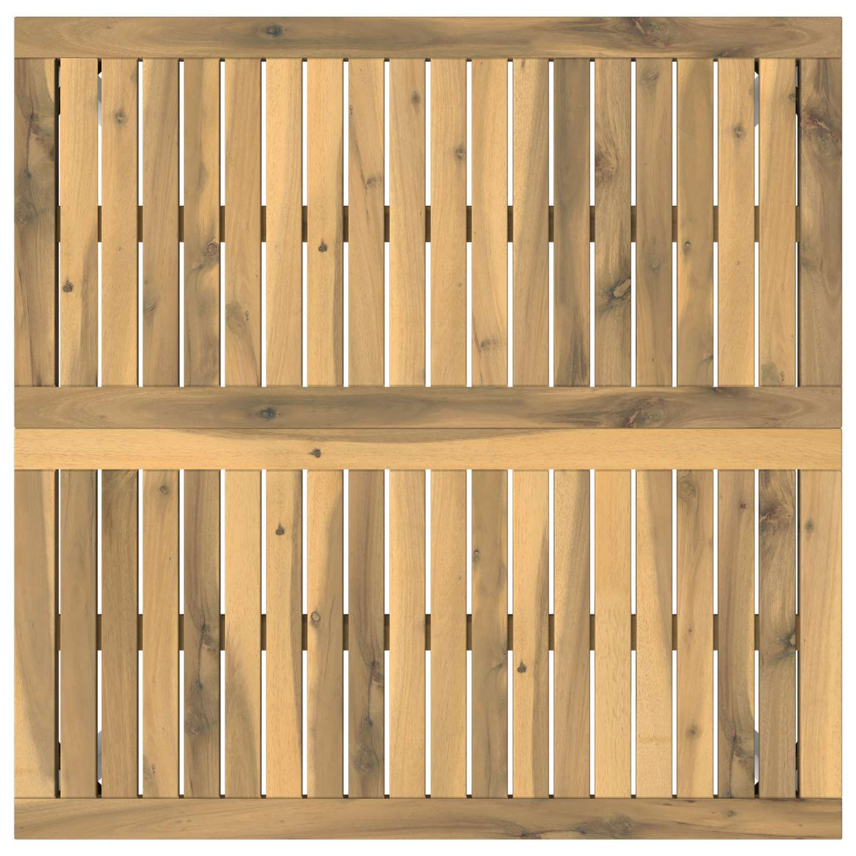Salontafel Wit 80 x 80,5 x 45 cm Massief Acaciahout