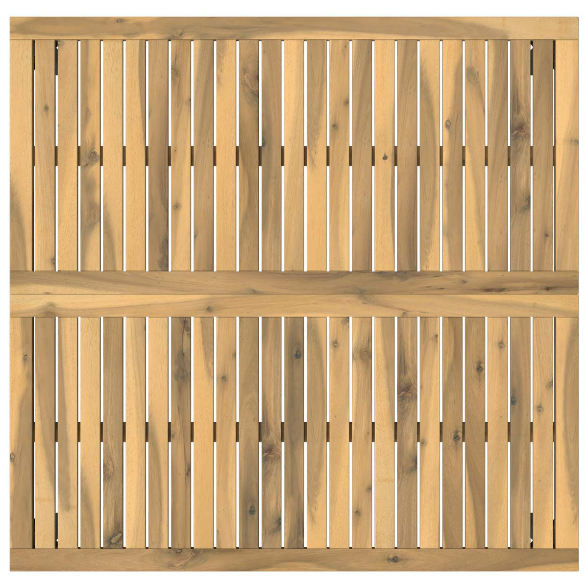 Salontafel Wit en zwart 100 x 100,5 x 45 cm Massief Acaciahout