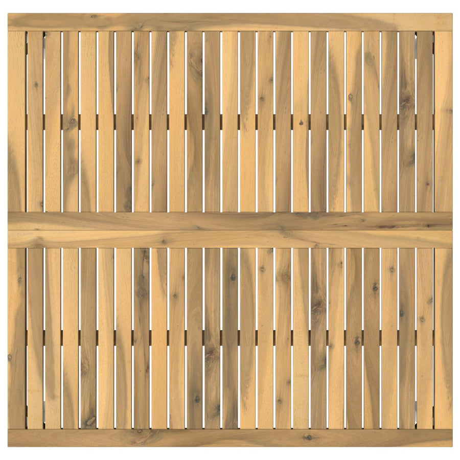 Salontafel Wit 100 x 100,5 x 45 cm Massief Acaciahout