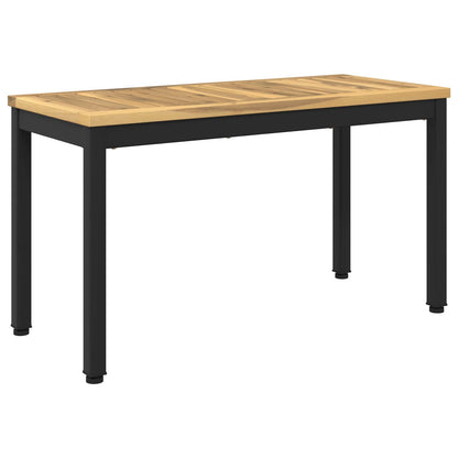 Tuinbank 80,5 x 35 x 45 cm Massief Acaciahout Wit en zwart