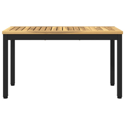 Tuinbank 80,5 x 35 x 45 cm Massief Acaciahout Wit en zwart