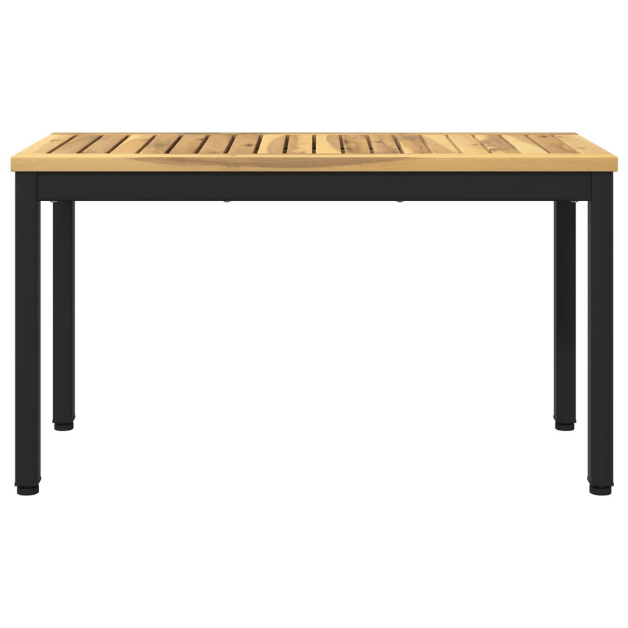 Tuinbank 80,5 x 35 x 45 cm Massief Acaciahout Wit en zwart