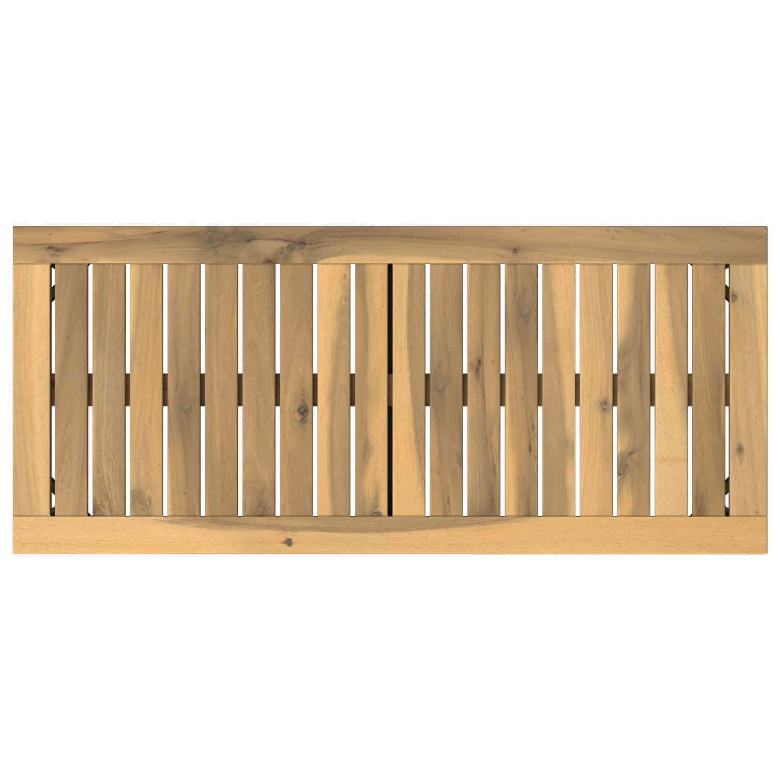 Tuinbank 80,5 x 35 x 45 cm Massief Acaciahout Wit en zwart