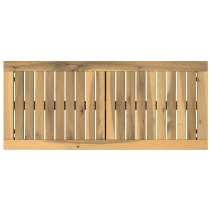 Tuinbank 80,5 x 35 x 45 cm Massief Acaciahout Wit en zwart