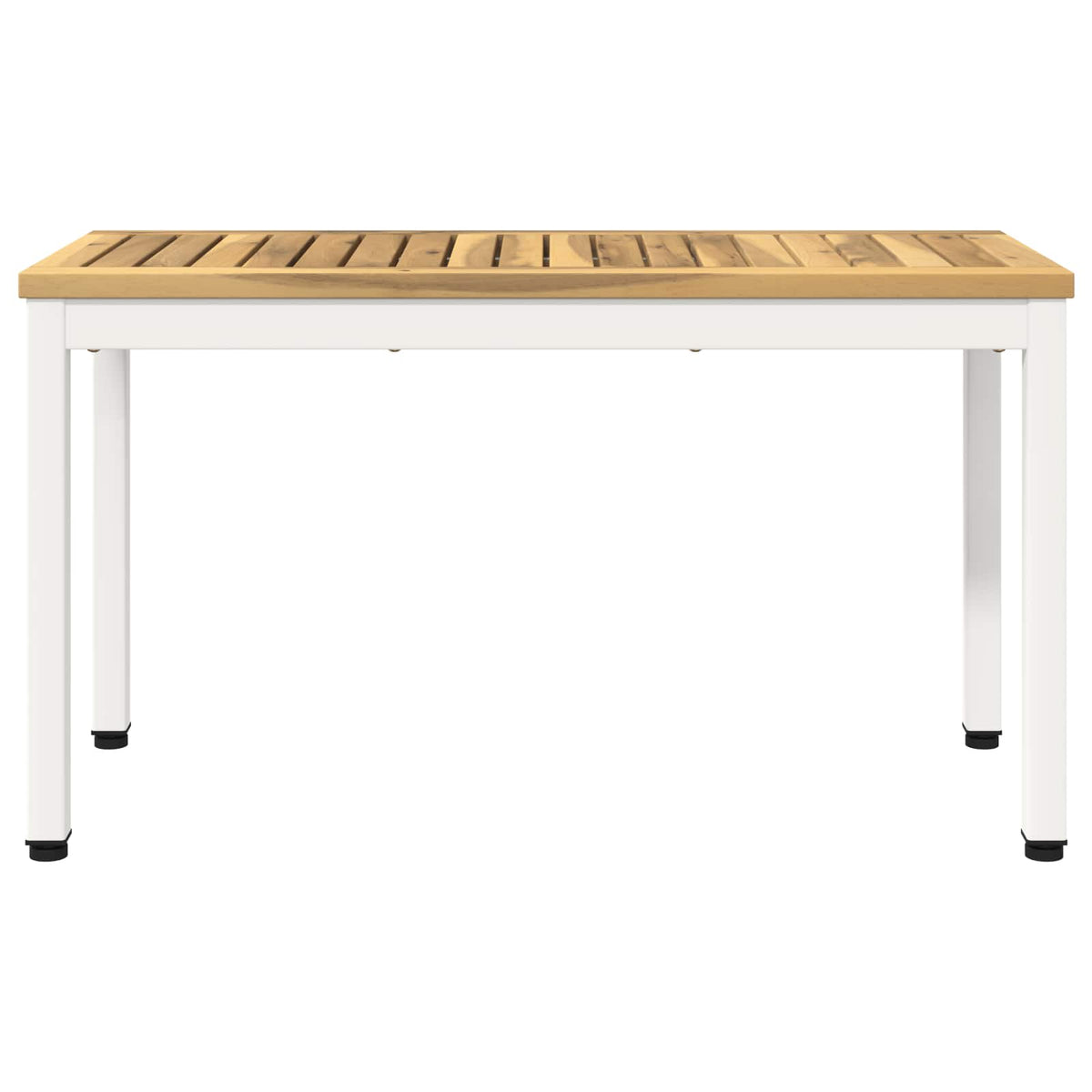 Tuinbank 80,5 x 35 x 45 cm Massief Acaciahout Wit Rechthoekig
