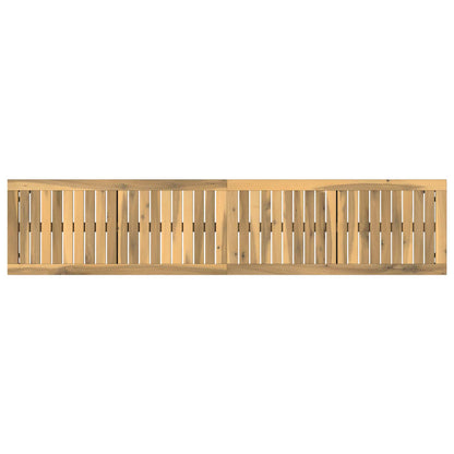 Tuinbank 161 x 35 x 45 cm Massief Acaciahout Wit en zwart
