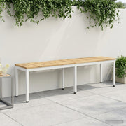 Tuinbank 161 cm massief acaciahout wit
