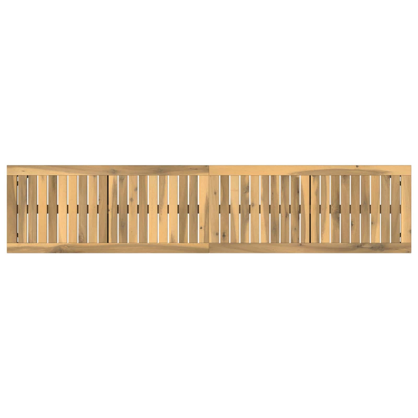 Tuinbank 161 x 35 x 45 cm Massief Acaciahout Wit Rechthoekig