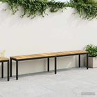 Tuinbank massief acaciahout 201 cm wit zwart