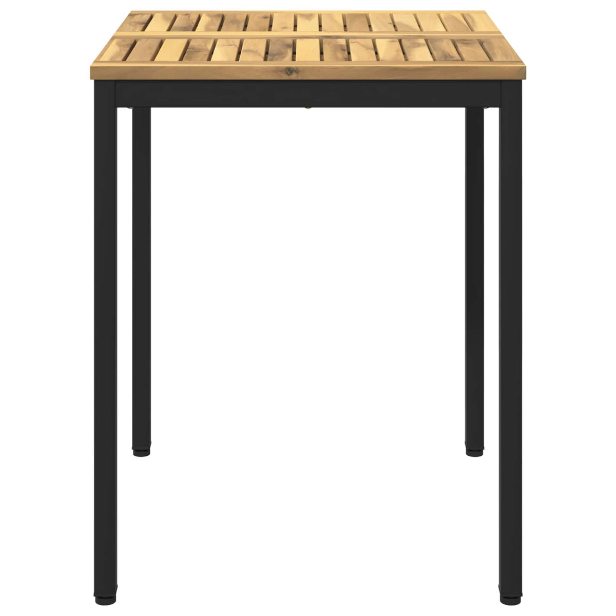 Tuindiner tafel Wit en zwart 60 x 60,5 x 75 cm