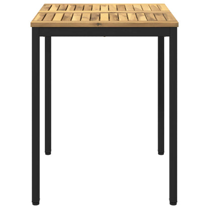Tuindiner tafel Wit en zwart 60 x 60,5 x 75 cm