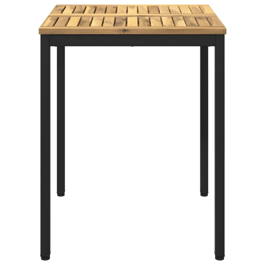 Tuindiner tafel Wit en zwart 60 x 60,5 x 75 cm