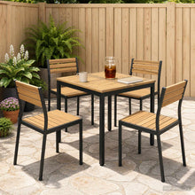 Tuindiner tafel Wit en zwart 70 x 68,5 x 75 cm