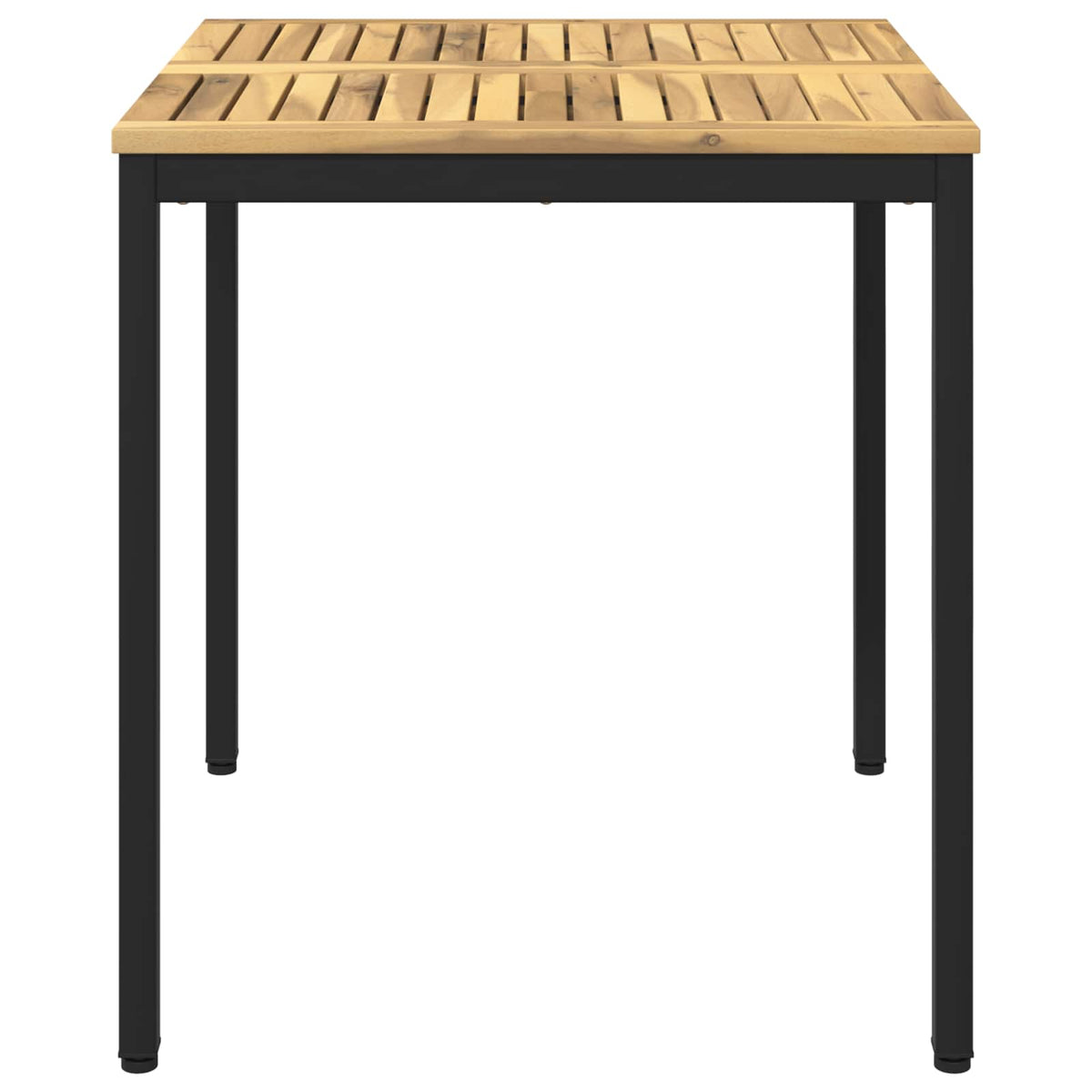 Tuindiner tafel Wit en zwart 70 x 68,5 x 75 cm