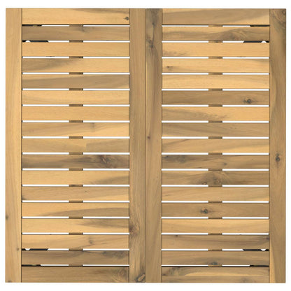Tuindiner tafel Wit en zwart 70 x 68,5 x 75 cm