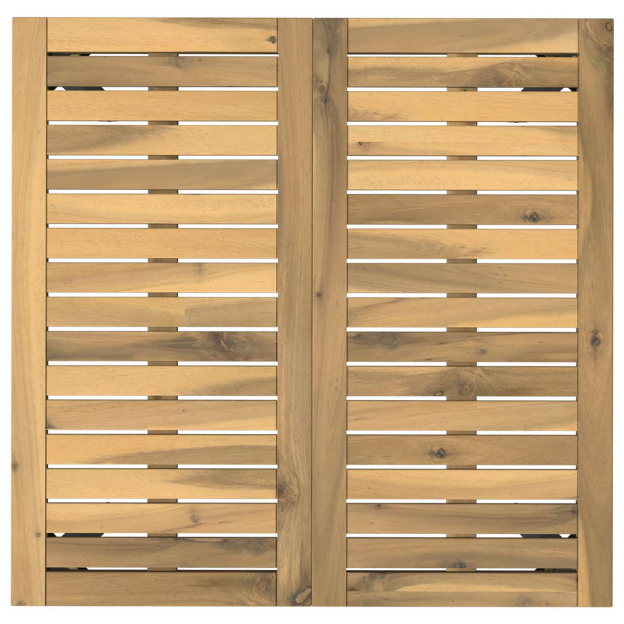 Tuindiner tafel Wit en zwart 70 x 68,5 x 75 cm