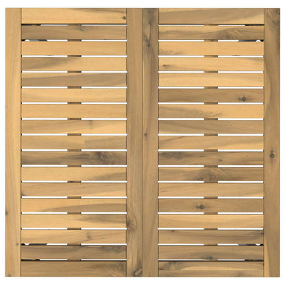 Tuindiner tafel Wit 70 x 68,5 x 75 cm Massief Acaciahout
