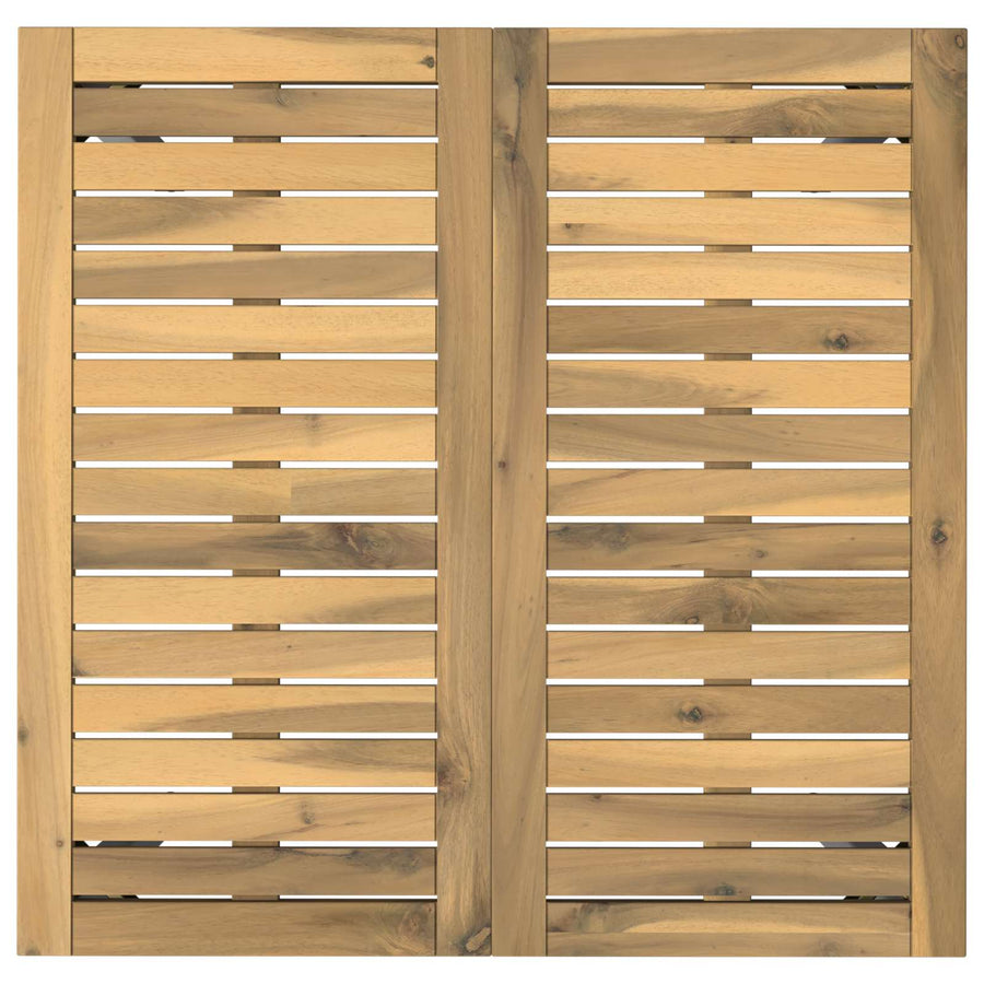 Tuindiner tafel Wit 70 x 68,5 x 75 cm Massief Acaciahout