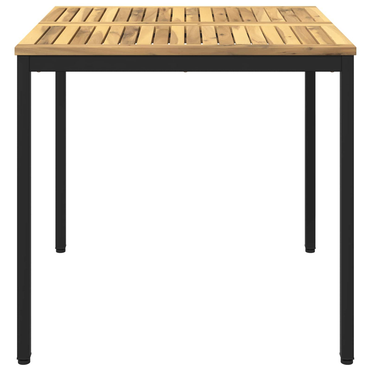 Tuindiner tafel Wit en zwart 80 x 80,5 x 75 cm