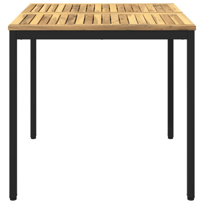 Tuindiner tafel Wit en zwart 80 x 80,5 x 75 cm